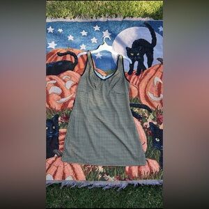 Romwe Yellow plaid dress